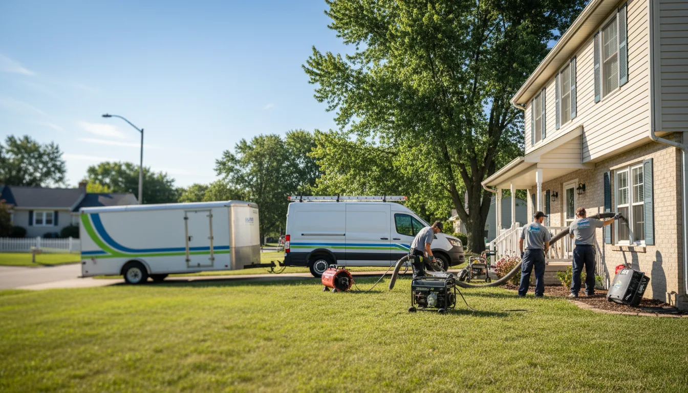 Flooded Basement Restoration And Cleanup With Repair in Goshen, IN near me